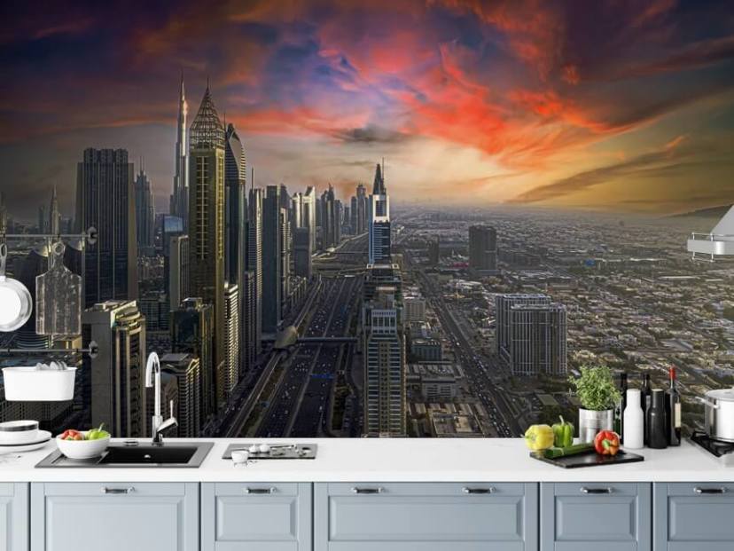 pink skies over dubai wallpaper pink skies over dubai wallpaper