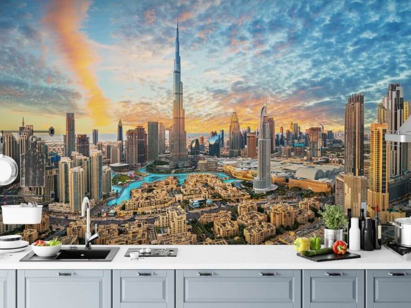 city of dubai and beautiful fluffy clouded sky wallpaper city of dubai and beautiful fluffy clouded sky wallpaper