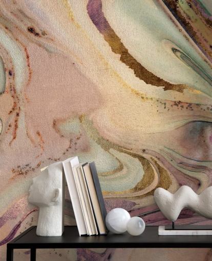 pastell tonade geode tapet