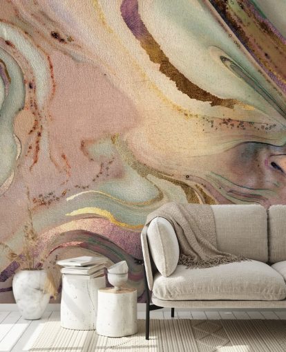 pastelkleurig geode behang pastelkleurig geode behang