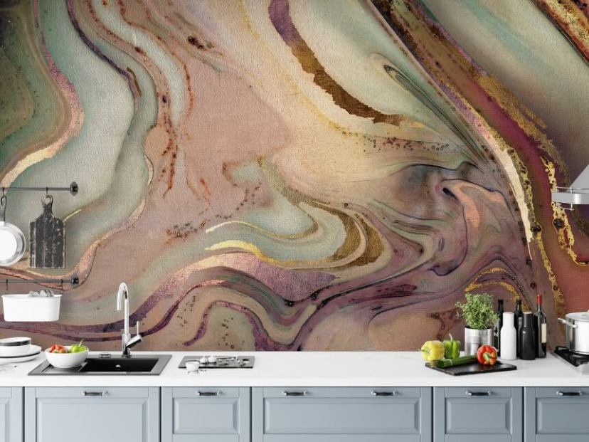 pastelkleurig geode behang pastelkleurig geode behang