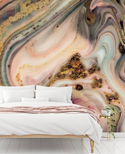 papel pintado de ensueño efecto mármol en tonos pastel papel pintado de ensueño efecto mármol en tonos pastel