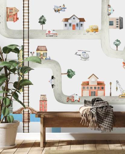 fondo de pantalla infantil de calles, carreteras y vehículos fondo de pantalla infantil de calles, carreteras y vehículos