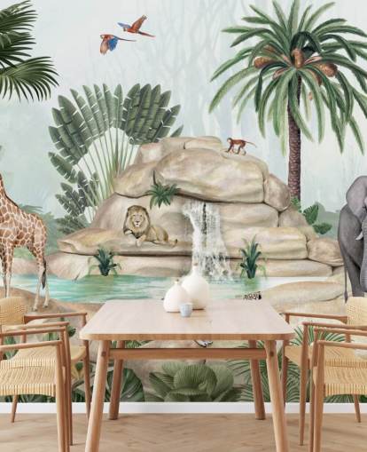 fondo de pantalla de animales africanos en un entorno de safari