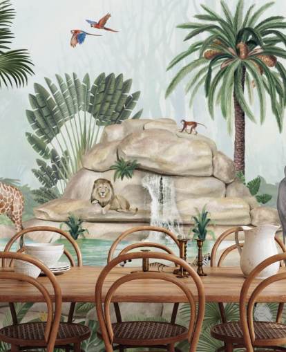 fondo de pantalla de animales africanos en un entorno de safari