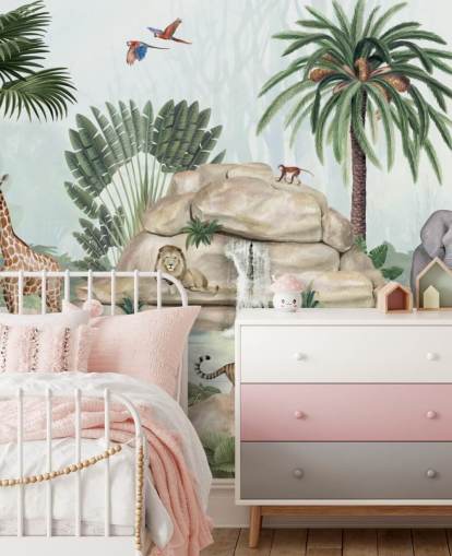 afrikanska djur i safari-inställning tapet afrikanska djur i safari-inställning tapet