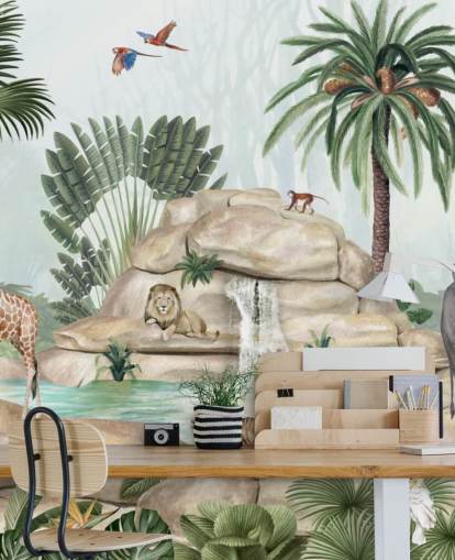 fondo de pantalla de animales africanos en un entorno de safari fondo de pantalla de animales africanos en un entorno de safari