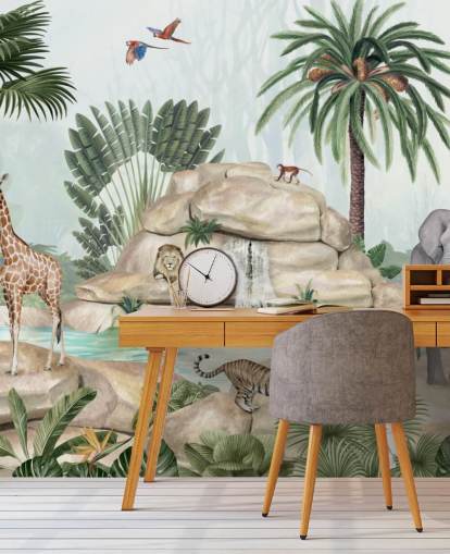 fondo de pantalla de animales africanos en un entorno de safari