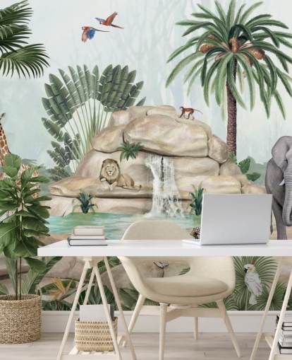 fondo de pantalla de animales africanos en un entorno de safari