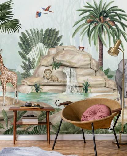 fondo de pantalla de animales africanos en un entorno de safari