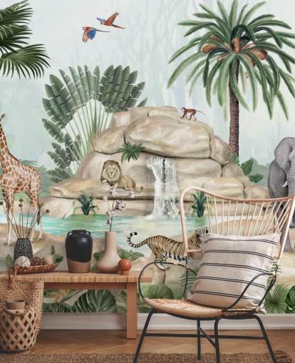 fondo de pantalla de animales africanos en un entorno de safari