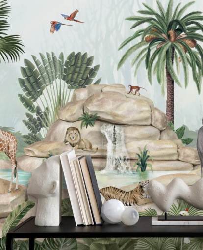 fondo de pantalla de animales africanos en un entorno de safari