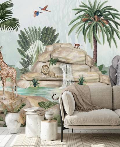 fondo de pantalla de animales africanos en un entorno de safari