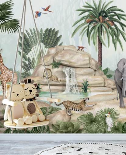 fondo de pantalla de animales africanos en un entorno de safari