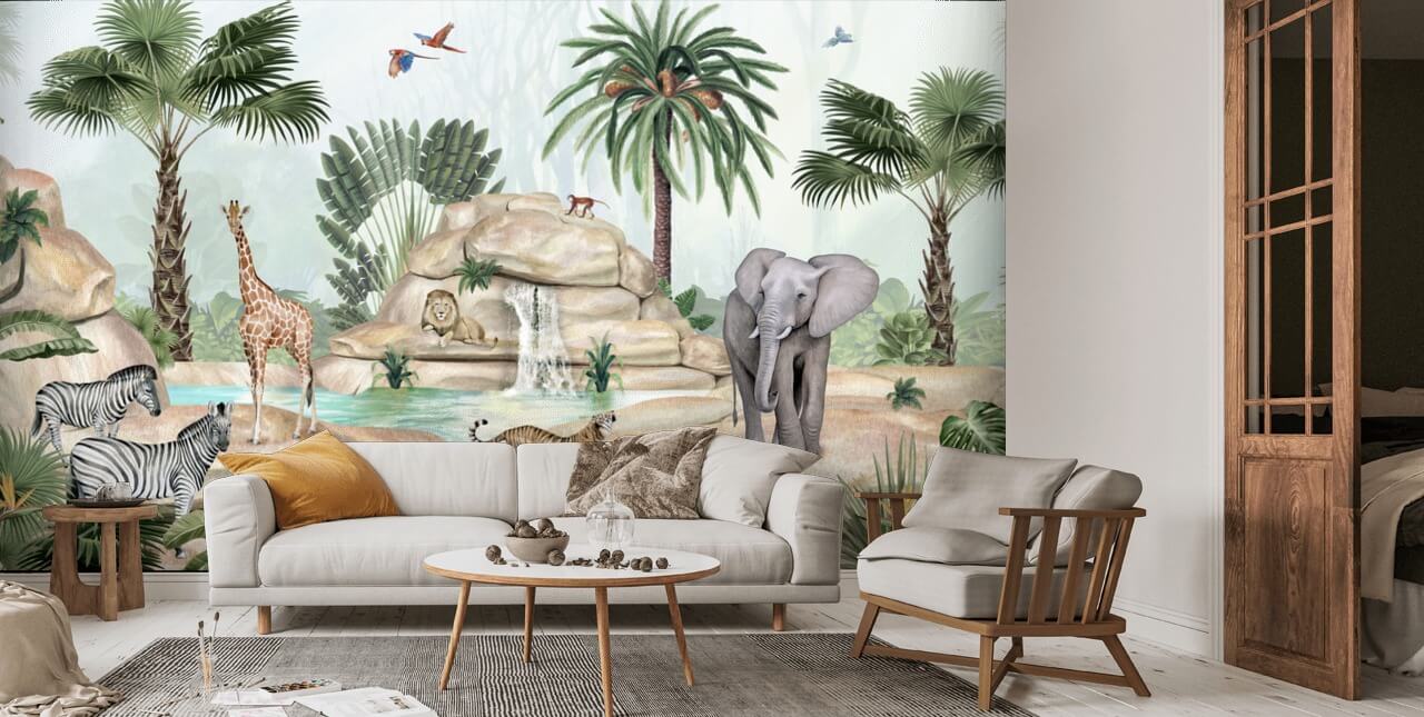 Jolly Jungle Wallpaper Wallsauce UK