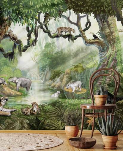 papel de parede de gatos exóticos na floresta tropical papel de parede de gatos exóticos na floresta tropical