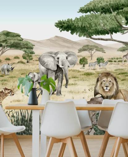 safari animals in a savanna wallpaper safari animals in a savanna wallpaper