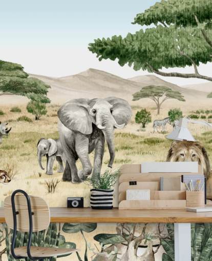 fondo de pantalla de animales de safari en una sabana fondo de pantalla de animales de safari en una sabana