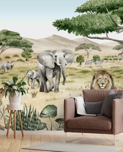 safari animals in a savanna wallpaper safari animals in a savanna wallpaper