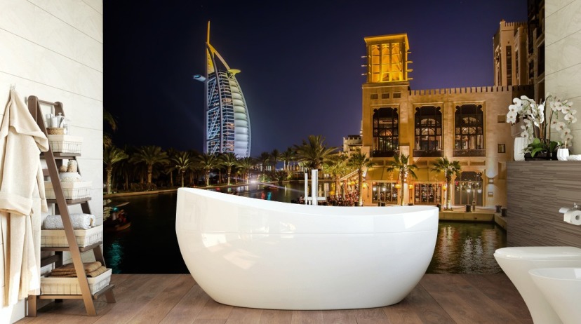 sail shaped hotel in dubai at night wallpaper sail shaped hotel in dubai at night wallpaper