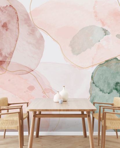 pastel watercolor shapes wallpaper