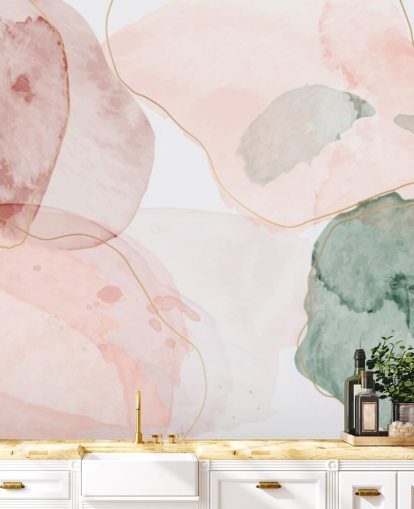 pastel watercolor shapes wallpaper pastel watercolor shapes wallpaper