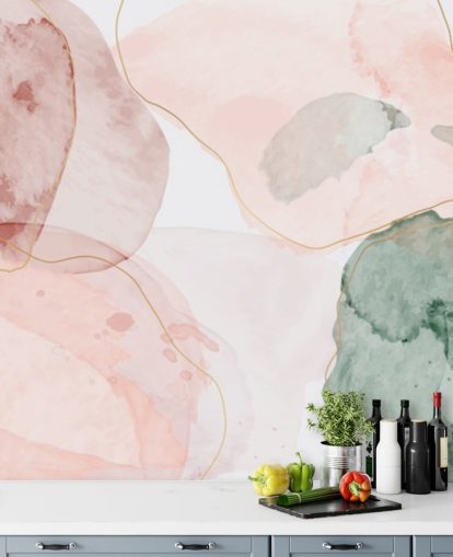 pastel watercolor shapes wallpaper