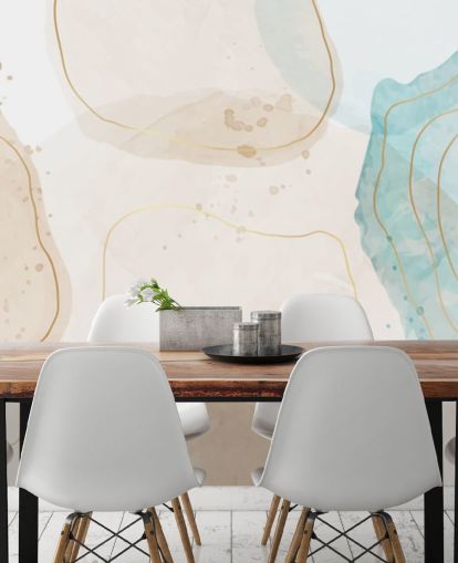 watercolour shapes wallpaper