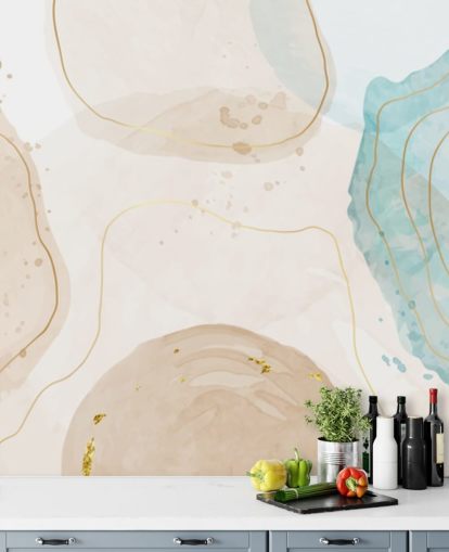 papier peint formes aquarelle