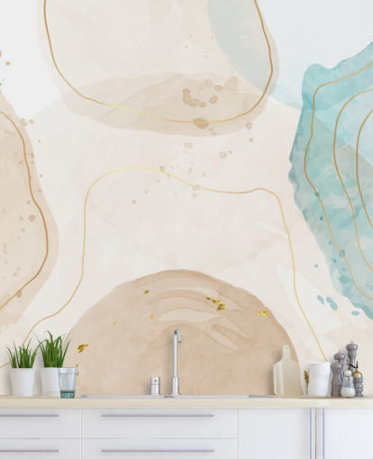 akvarell former tapeter