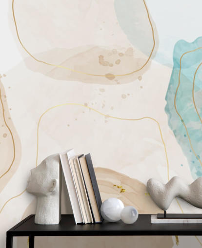 papier peint formes aquarelle