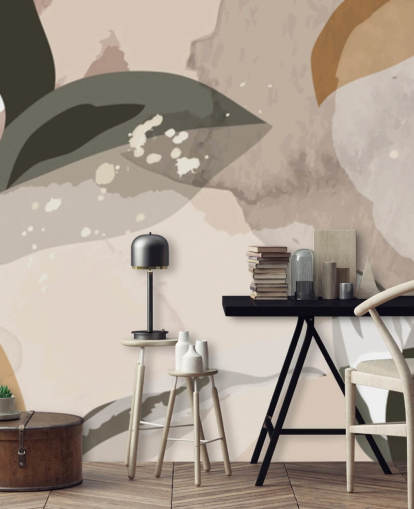 beige and brown abstract leaves wallpaper beige and brown abstract leaves wallpaper