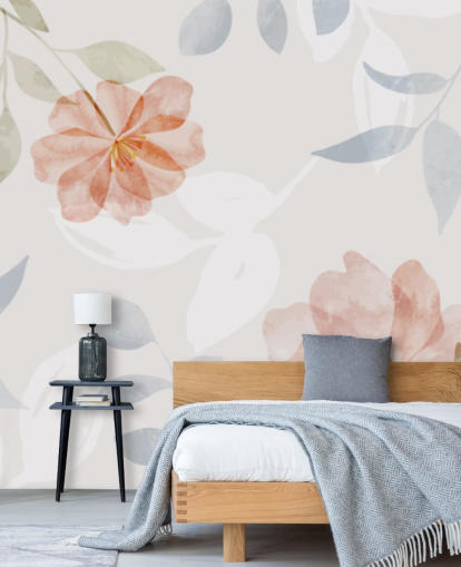 papel de parede floral levemente tonificado papel de parede floral levemente tonificado