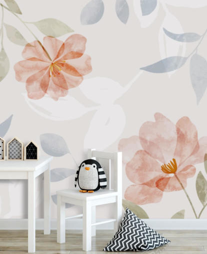 papel pintado floral bastante ligeramente tonificado papel pintado floral bastante ligeramente tonificado