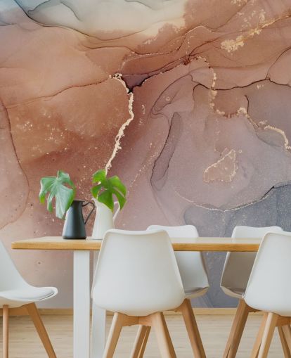 papel de parede cor esfumaçada efeito aquarela