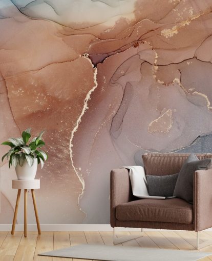 papel de parede cor esfumaçada efeito aquarela