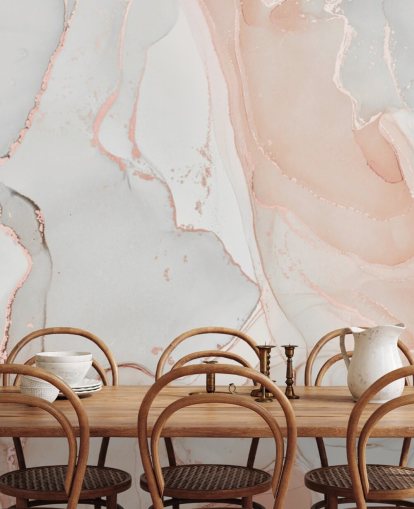 papel pintado de mármol blanco hueso y rosa melocotón papel pintado de mármol blanco hueso y rosa melocotón