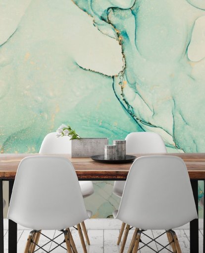 green watercolour wallpaper