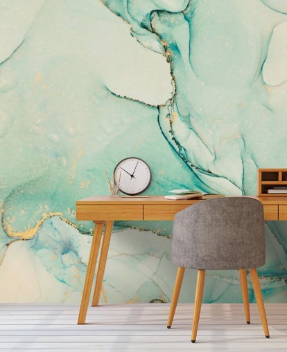 green watercolour wallpaper