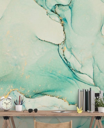 groen aquarel behang groen aquarel behang