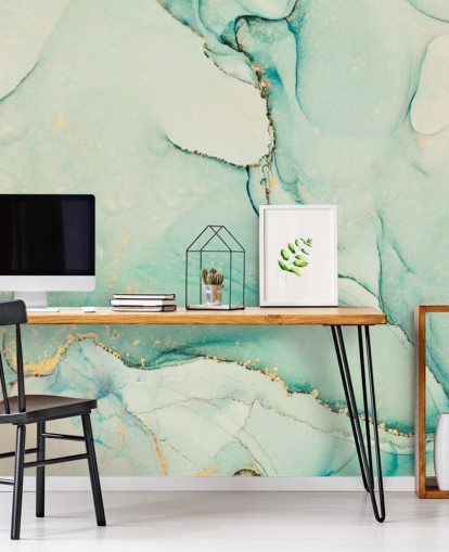 green watercolour wallpaper