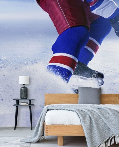 customizable ice hockey wall mural called Ice Hockey Ice for sports clubs and children's bedrooms