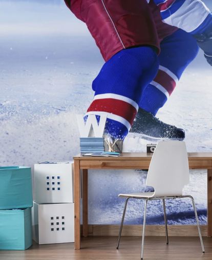 tilpassbar ishockey veggmaleri kalt Ishockey Ice for idrettsklubber og barnas soverom