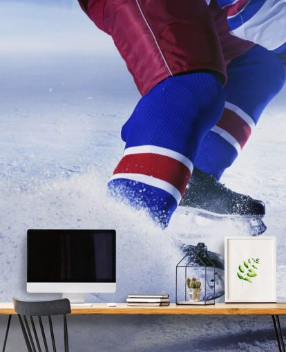 customisable ice hockey wall mural called Ice Hockey Ice for sports clubs and children's bedrooms customisable ice hockey wall mural called Ice Hockey Ice for sports clubs and children's bedrooms
