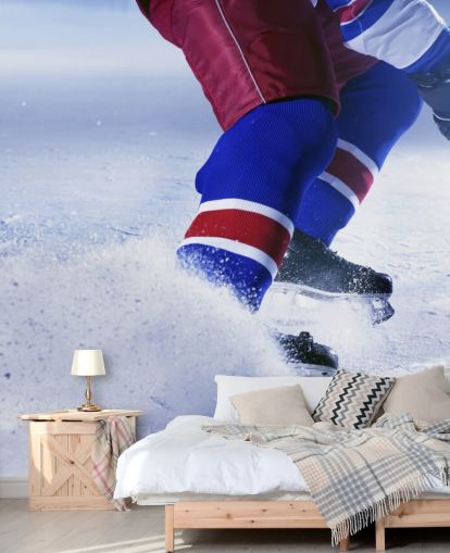 anpassningsbar ishockey väggmålning kallad Ice Hockey Ice för idrottsklubbar och barns sovrum anpassningsbar ishockey väggmålning kallad Ice Hockey Ice för idrottsklubbar och barns sovrum