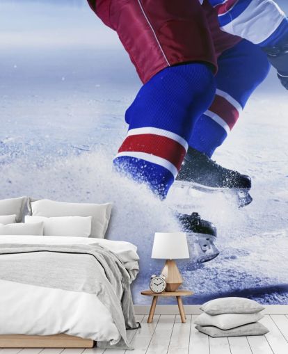 fresque murale de hockey sur glace personnalisable appelée Ice Hockey Ice pour les clubs de sport et les chambres d'enfants fresque murale de hockey sur glace personnalisable appelée Ice Hockey Ice pour les clubs de sport et les chambres d'enfants