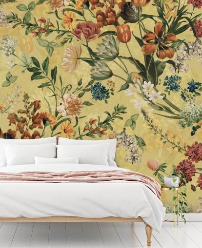 papel de parede country florals papel de parede country florals
