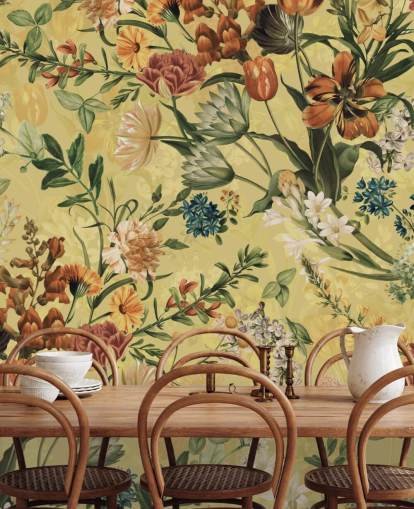 country florals wallpaper