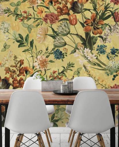 country florals wallpaper