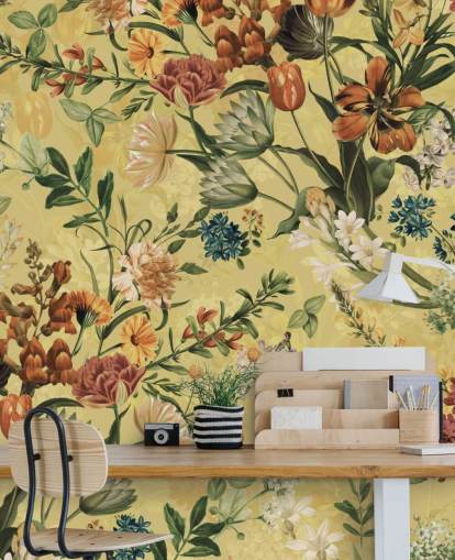 carta da parati country florals